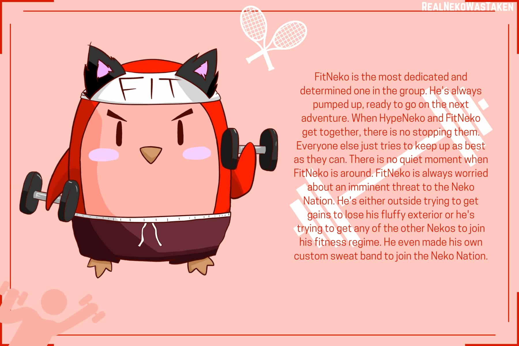 FitNeko postcard